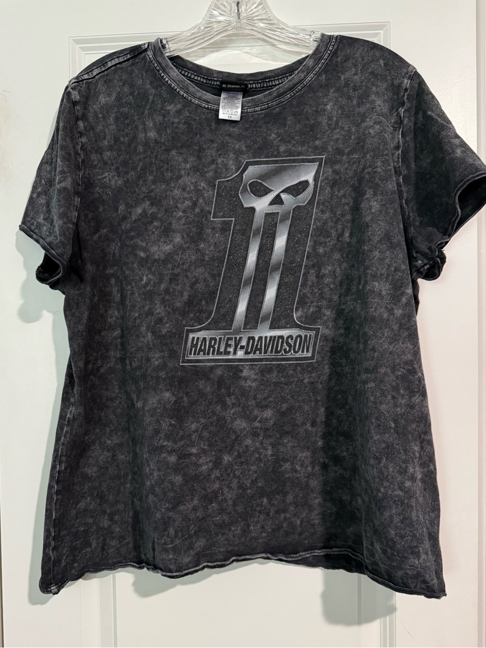 Harley Davidson fort Benning t shirt 🇺🇸 women’s 2x slight crop